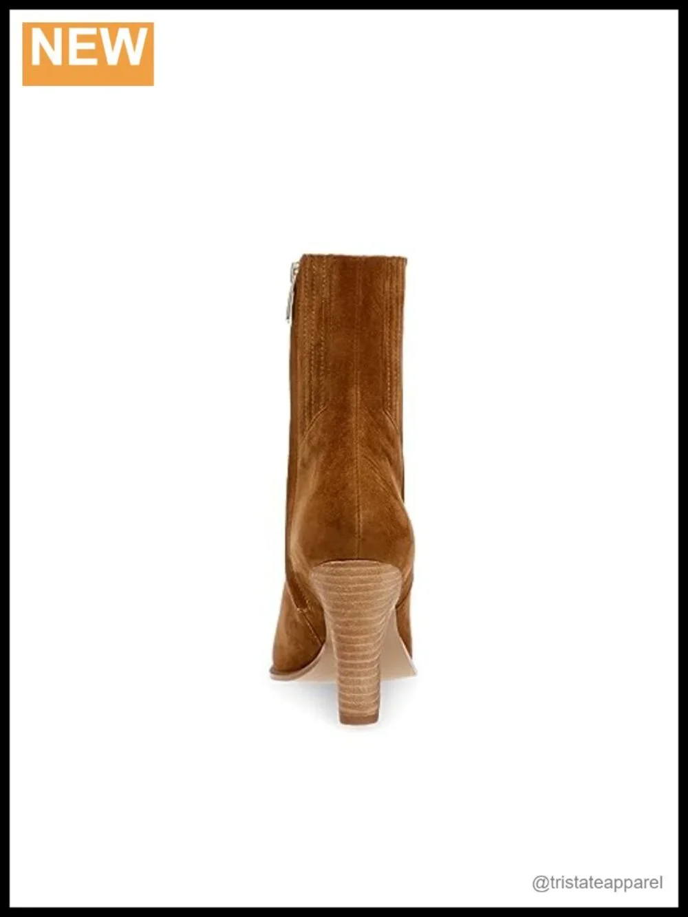 Steve Madden Rickki Ankle Boots Pointed Toe Cuban Heel Leather Zip